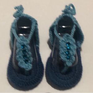 Baby girl sandals handmade crochet 🧶